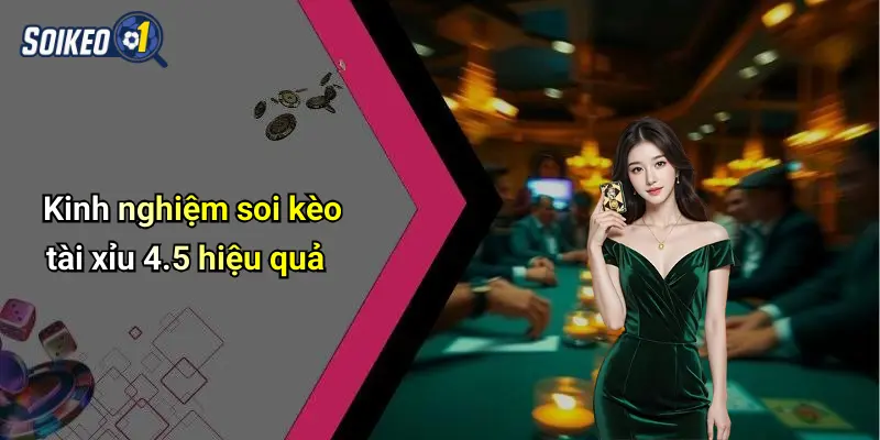 Kinh nghiệm soi kèo tài xỉu 4.5 hiệu quả