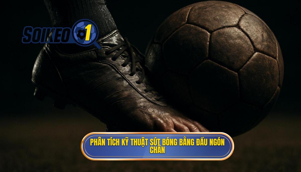 Phân tích cơ học và ưu điểm chiến thuật của Kỹ thuật sút bóng bằng đầu ngón chân