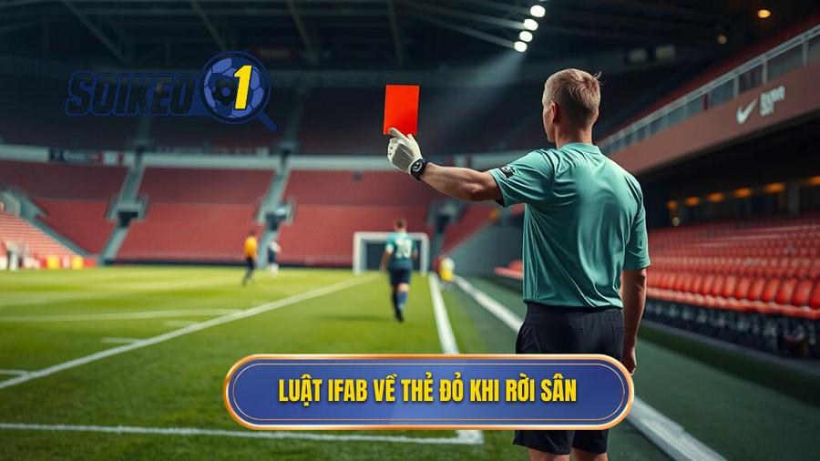 1. Luật IFAB về thẻ đỏ khi rời sân