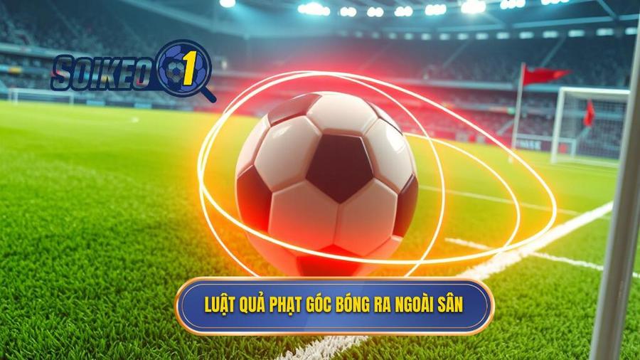 1. Luật quả phạt góc bóng ra ngoài sân