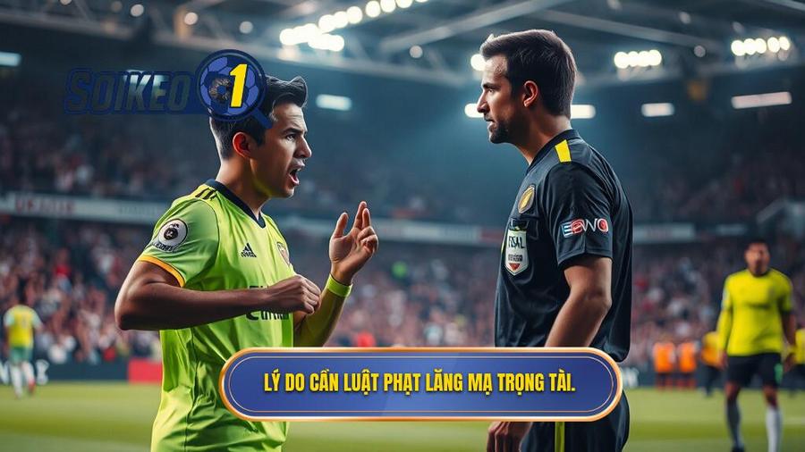 1. Lý do cần Luật phạt lăng mạ trọng tài.