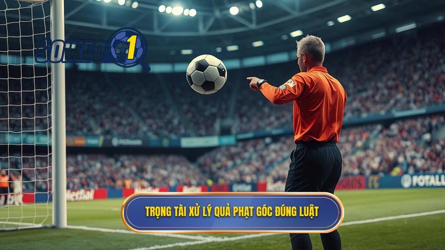 2. Trọng tài xử lý quả phạt góc đúng luật