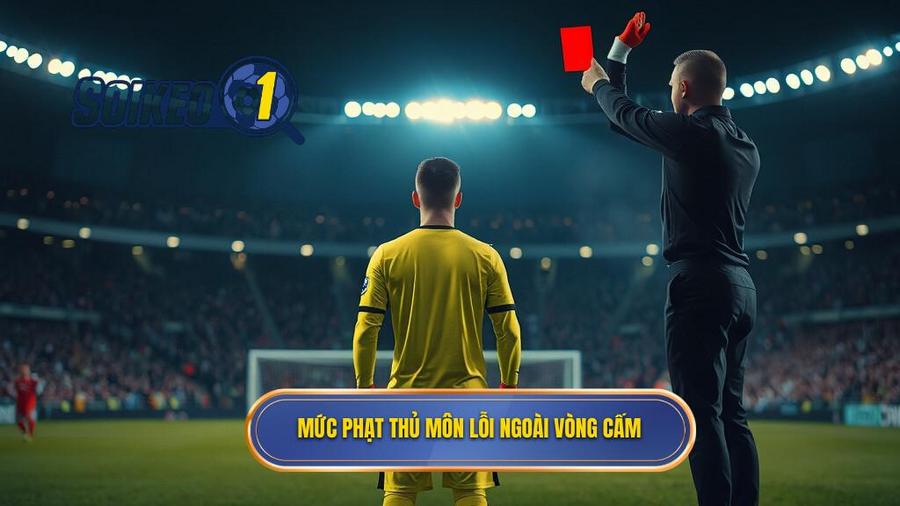 3. Mức phạt thủ môn lỗi ngoài vòng cấm