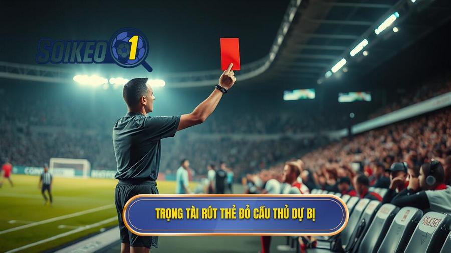 3. Trọng tài rút thẻ đỏ cầu thủ dự bị