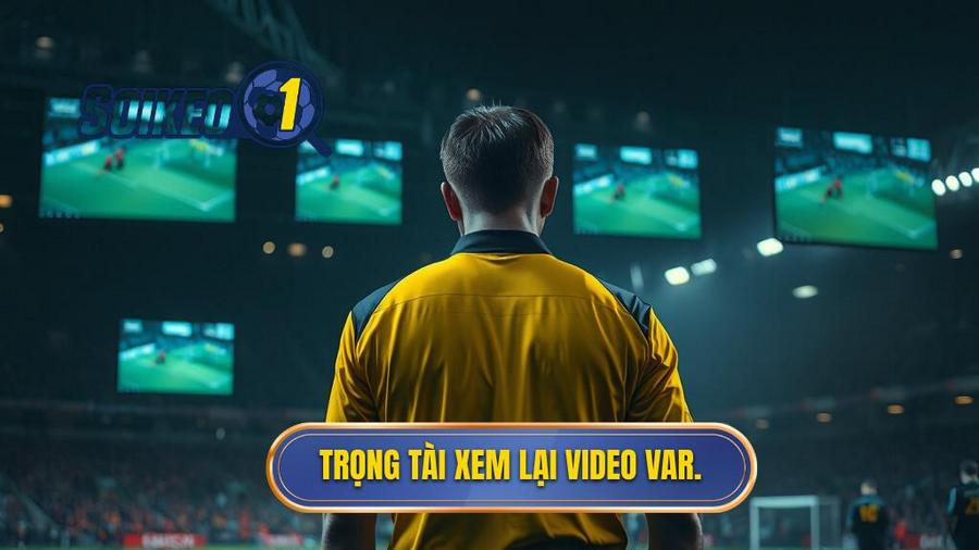 3. Trọng tài xem lại video VAR.
