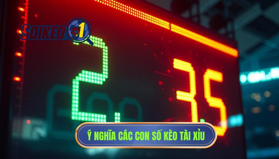 Ý nghĩa các con số trong kèo Tài Xỉu (Over/Under)